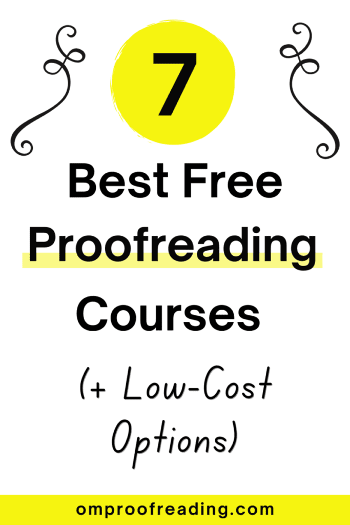 proofreading certification online free