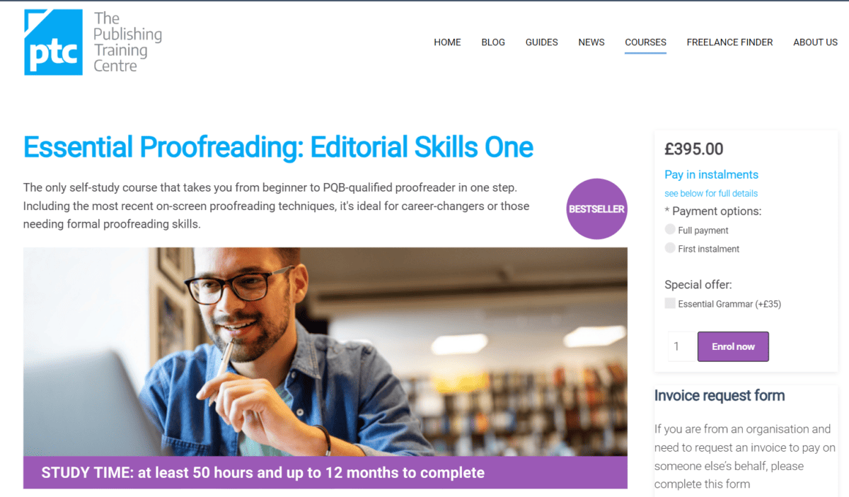 free online proofreading course uk