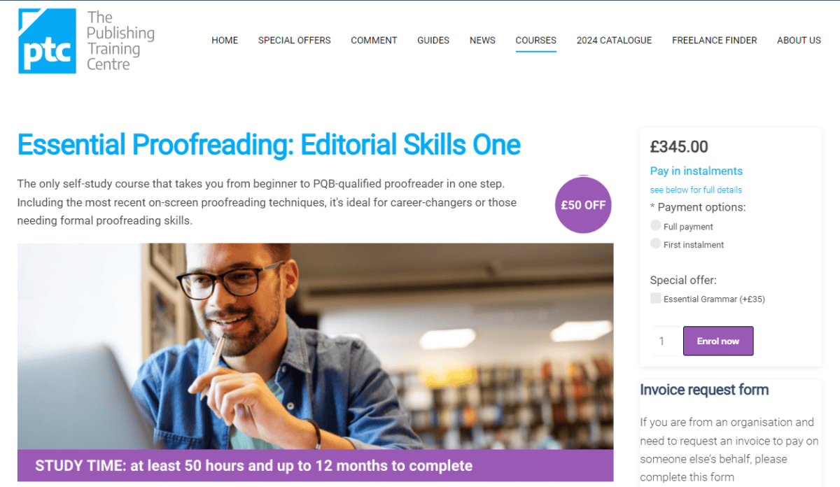 online proofreading courses free